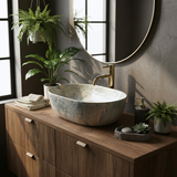 Aufsatzwaschbecken Rea Amelia Ruststone 48