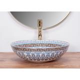 Countertop washbasin Rea Arte Blue