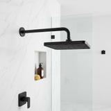 Rectangular shower head REA JS-032 Black