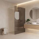 Paroi de douche Rea Flexi Brown / Chrome 90
