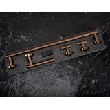 Badezimmer-Accessoire-Set Ari Brush Copper 4-teilig