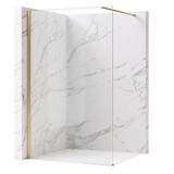 Parete doccia Rea Flexi Transparent / Brush Gold 140