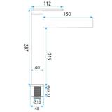 Bathroom faucet Rea Grace Titan High