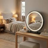 Spiegel LED MAKE-UP Black 50 cm