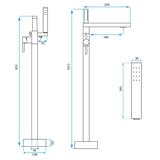Free-standing faucet Rea Logan Titan
