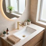 Bathroom faucet Rea Rivo Brush Gold