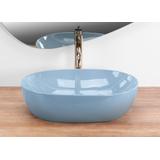 Aufsatzwaschbecken Rea LISA L.BLUE SHINY