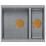 Granitspülbecken Logan 150 Grey Metallic