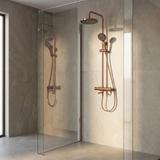 Thermostat Duschset Arcos brush copper