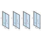 Duschkabine Rapid Fold Wandmontage