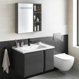 Badezimmermöbel-Set mit Waschbecken Tula 60cm Grey