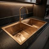 Diskho i rostfritt stål REA Joel BRUSH COPPER