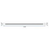 Duschschlauch Rea Chrome 150 cm