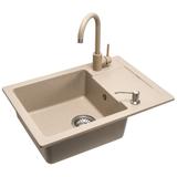 Spülbecken granit Nils Beige set 5in1