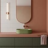 Aufsatzwaschbecken Rea Vanda Pistachio Matt