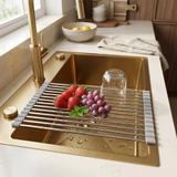 Roll-up dish drying rack for sink REA P12298A Grey