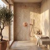 Shower system  Rea Lungo Copper Brush  + BOX
