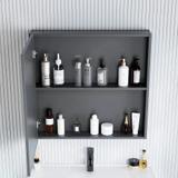 Badezimmermöbel-Set mit Waschbecken Denver 60cm Grey
