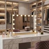 Spiegel LED HOLLYWOOD L.Gold