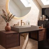 Konglomerāta izlietne Rea GOYA 60CM Taupe + rāmis