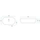 Aufsatzwaschbecken Rea Amelia 45