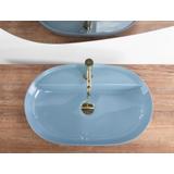 Aufsatzwaschbecken REA Aura 61 L.Blue Shiny