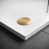 Acryl Duschwanne Rea Belmond White 90x90 Brush Gold
