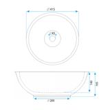 Countertop basin Rea Bella