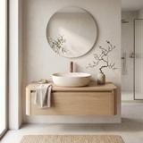 Aufsatzwaschbecken Rea Amelia Travertine Classic 48