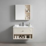 Комплект мебели за баня с мивка River 60cm Creme