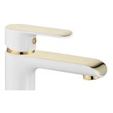Waschbeckenarmatur REA Bloom White Gold Low