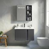 Badezimmermöbel-Set mit Waschbecken Tula 60cm Grey
