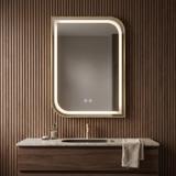 Зеркало LED ZONE 80X60  GOLD BRUSH