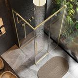Cabina de dus SOLAR GOLD Brush 90x90 cm