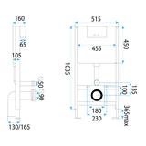 Įleistinis WC rėmas Rea K011A-Q HD Chrome