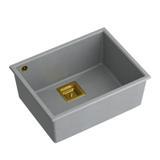 Granitspülbecken DAVID 50 Grey Metallic