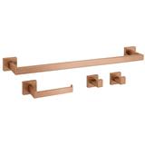 Badezimmer-Accessoire-Set Rio Brush Copper 4-teilig