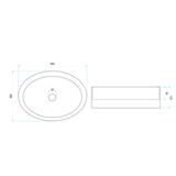Countertop washbasin REA Mirella Black