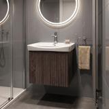 Badezimmerschrank mit Waschbecken Rea DB85-50-1 Dark 50cm