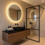 Zrkadlo LED 70cm MMJ Gold