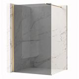 Duschwand Rea Flexi Grey / Brush Gold 100