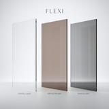 Zuhanyfal Rea Flexi Transparent / Brush Gold 120