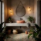 Aufsatzwaschbecken Rea Mika Terracotta