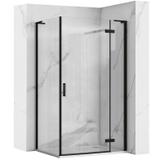 Duschkabine REA Hugo Black 100x90