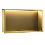 NISCHHYLLA FÖR BADRUM LED 30x60 borstad guld