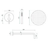 Shower system Rea Foss Clif Titan + BOX