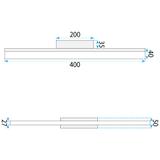 Wandlampe LED 40CM APP1848-1W GOLD