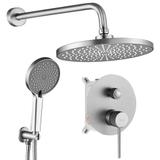 Unterputz Duschset Rea Lungo Stripe Nickel Brush + BOX