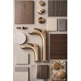 Bathroom faucet PREMIUM Rea Joe Brush Gold High