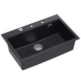 Granitspülbecken MARC 110 WORKSTATION Black